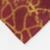 レースのよう命の木 フリースブランケット (角)