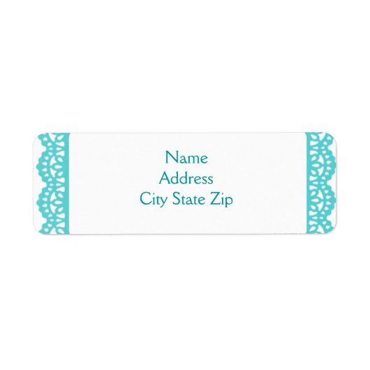 レースのよう縁ど ラベル (正面)