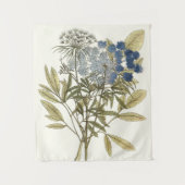 レースのよう葉 – 花と緑 タペストリー (正面)