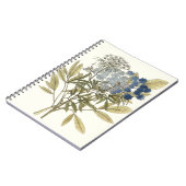 レースのよう葉 – 花と緑 ノートブック (左側)