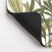 レースのよう葉 – 花と緑 マウスパッド (コーナー)