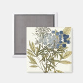 レースのよう葉 – 花と緑 マグネット (正面/裏面)