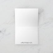 レースのウェディング サンクス カード（フクシア） サンキューカード (内部)