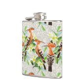 レースのエキゾチックな鳥 フラスク (左)