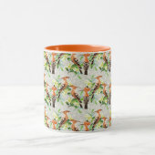 レースのエキゾチックな鳥 マグカップ (中央)