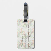 レースのエキゾチックな鳥 ラゲッジタグ (裏面縦)