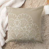 レースのオーナメントが付いているレトロの背景 クッション (ブランケット)