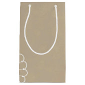 レースのオーナメントが付いているレトロの背景 スモールペーパーバッグ (正面)