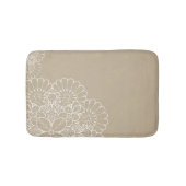 レースのオーナメントが付いているレトロの背景 バスマット (正面)