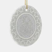 レースのオーナメント セラミックオーナメント (右)