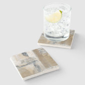 レースのコラージュI ストーンコースター (横)