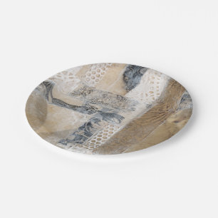 レースのコラージュI ペーパープレート