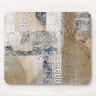 レースのコラージュI マウスパッド