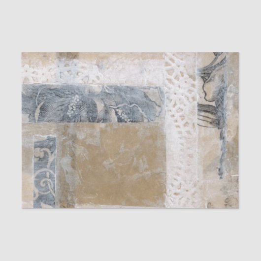 レースのコラージュII 薄葉紙 (正面)