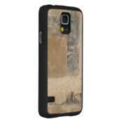 レースのコラージュII CarvedメープルGalaxy S5スリムケース (右)
