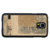レースのコラージュII CarvedメープルGalaxy S5スリムケース (正面(横))