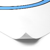 レースのサイクリスト。ブルー. ポスター (角)