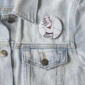 レースのスカートのファッションのイラストレーション 缶バッジ (インサイチュ)