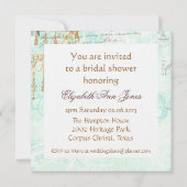 レースのスクロールとタッセルの招待状 招待状 (裏面)