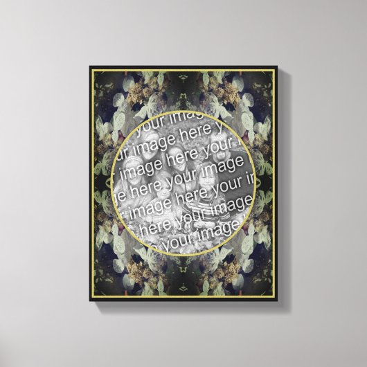 レースのハイドレアジアルフレーム オリジナル写真から作成 自分だけの写真 キャンバスプリント (正面)