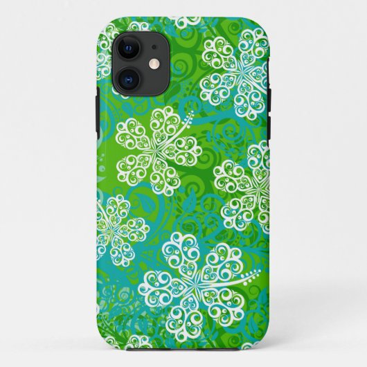 レースのハイビスカスパターンのiPhone 5ケース Case-Mate iPhoneケース (裏面)