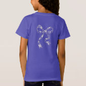 レースのハート Tシャツ (裏面)