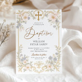 レースのファーストコミュニオン招待状 女の子 招待状