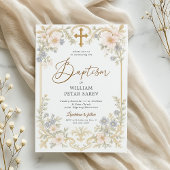 レースのファーストコミュニオン招待状 女の子 招待状