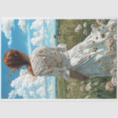 レースのプレーリーガール ロマンチックな地方のデコパージュ 薄葉紙 (正面)