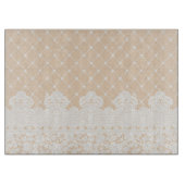 レースのボーダー カッティングボード (正面)