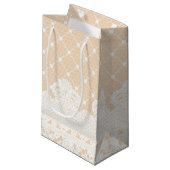 レースのボーダー スモールペーパーバッグ (正面アングル)