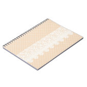 レースのボーダー ノートブック (左側)