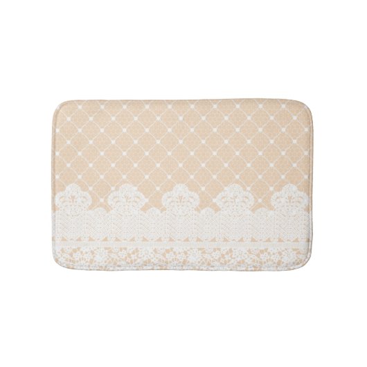 レースのボーダー バスマット (正面)