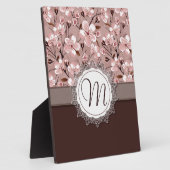 レースのモノグラムが付いている桜 フォトプラーク (側面)