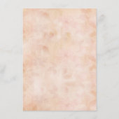 レースのローズ オールドペーパー ウェディング 詳細 レセプション エンクロージャーカード (裏面)