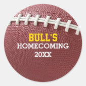 レースの外観のサッカーパーソナライズされた ラウンドシール (正面)