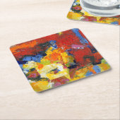 レースの日 スクエアペーパーコースター (アングル)