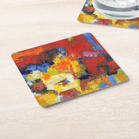 レースの日 スクエアペーパーコースター (アングル)