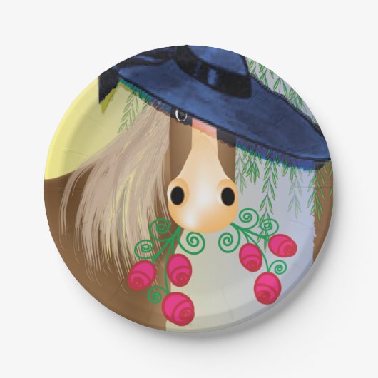 レースの日 ペーパープレート (正面)