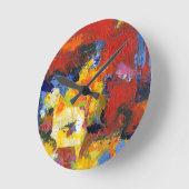 レースの日 ラウンド壁時計 (傾斜)