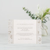 レースの木の素朴なカントリーウェディングの宿泊施設 エンクロージャーカード (スタンド正面)