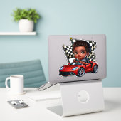 レースの準備ができている シール (デスク上のノートパソコン)