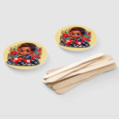 レースの準備ができている ハンドファン (組立なし)