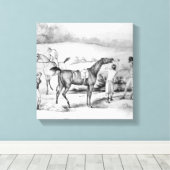 レースの準備 キャンバスプリント (インサイチュ (ウッドフロア))