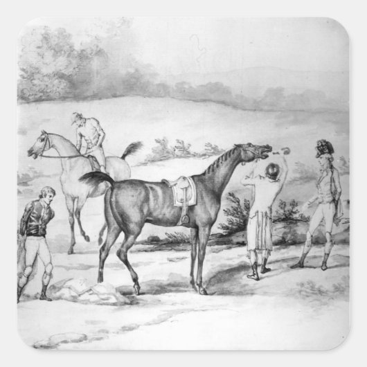 レースの準備 スクエアシール (正面)