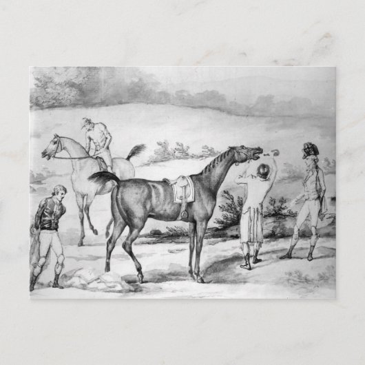 レースの準備 ポストカード (正面)