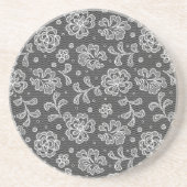 レースの生地パターン1 コースター (正面)