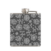 レースの生地パターン1 フラスク (裏面)