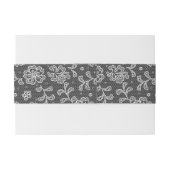 レースの生地パターン1 招待状ベリーバンド (裏面例)