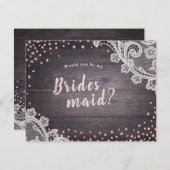 レースの素朴木は俺の花嫁になるだろうな 招待状 (正面/裏面)